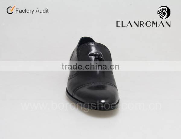 Silp on genuine leather italian shoe men with factory price tassels style