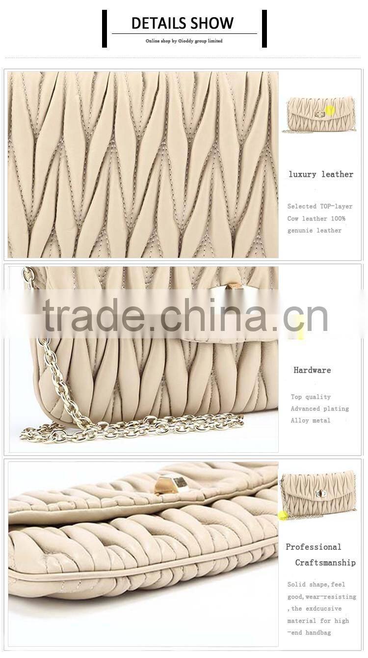 Latest big PU leather luxury set fashion shoulder strap book bag