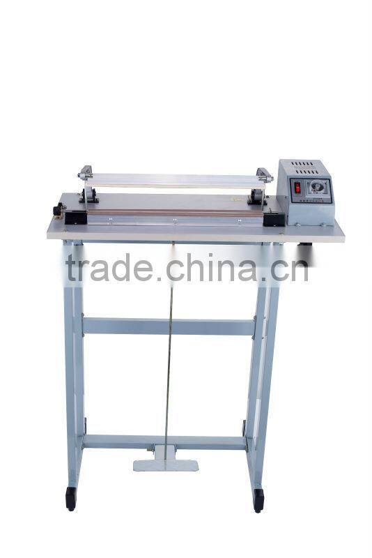 2015 new heat selling professional plastic simple foot hot isostaic press sealing machine with cutter