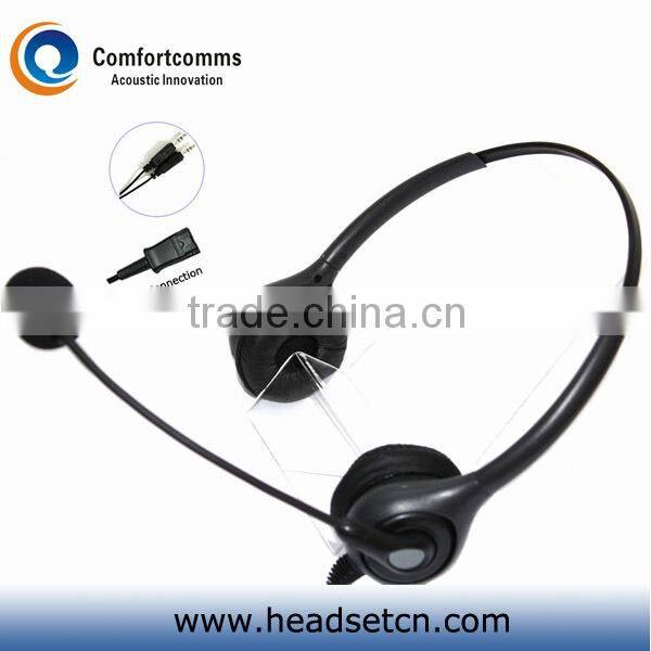 High quality noise cancelling call center headphone for computer HSM-600FPQDJ3.5D