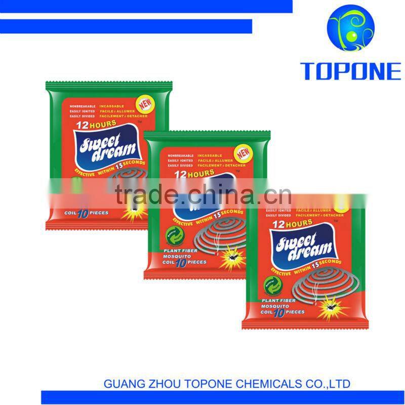 12hr sweet dream plant fiber mosquitocoil ,light breakless best mosquito repellent