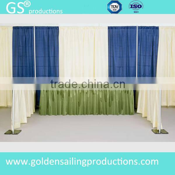 Party decoration pipe and drape backdrop, cheap pipe drape for sale