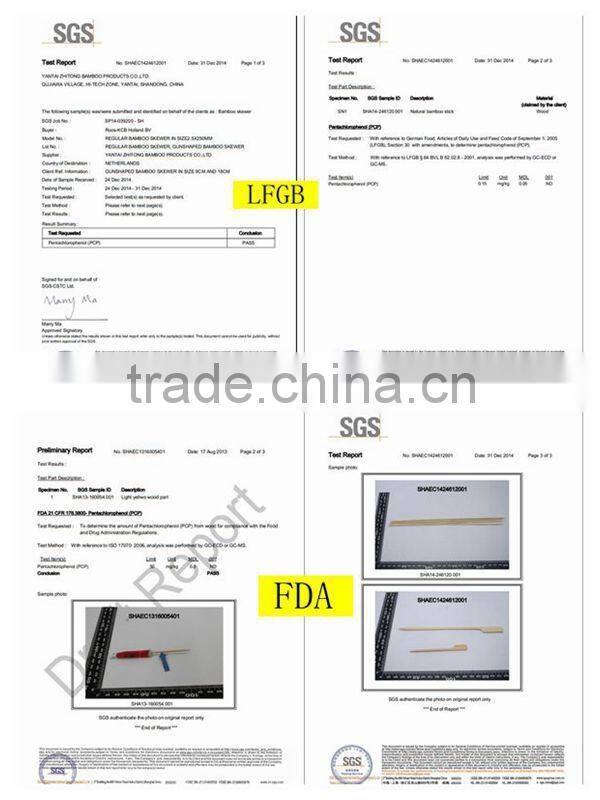 Disposable pick,knotted bamboo picks,bamboo decorative knot party picks