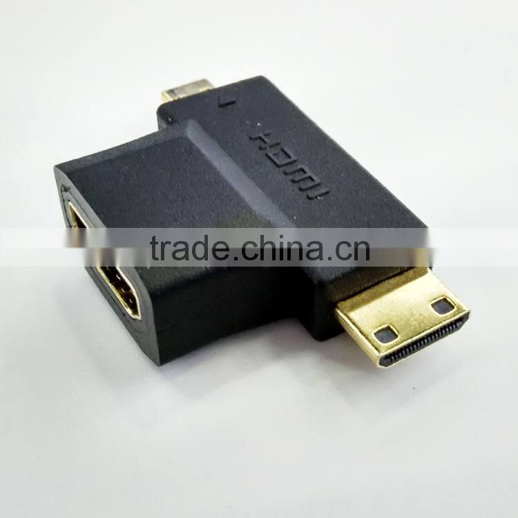 Hot sale female hdmi to male micro hdmi connector for monitor
