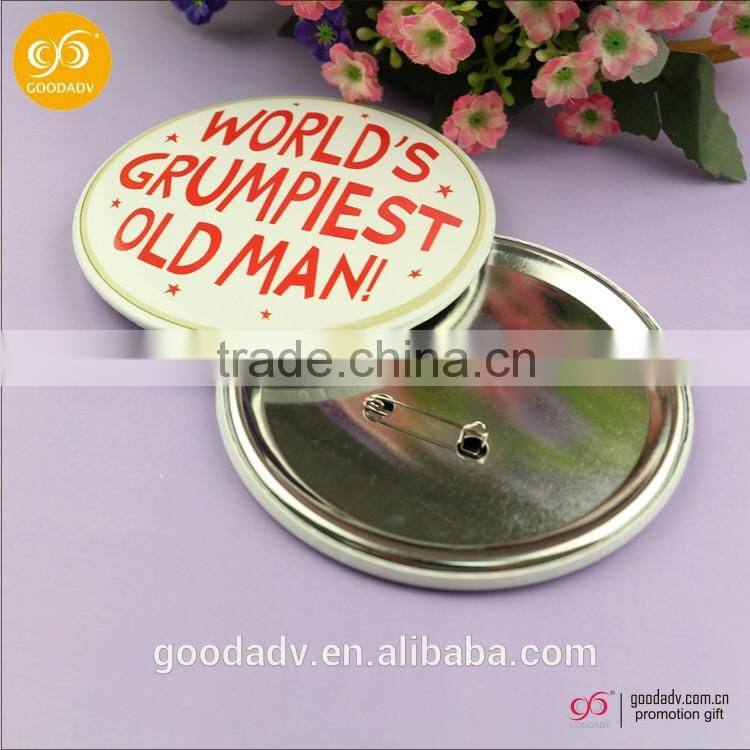 2016 New design cheap School badge logo custom pin button badge