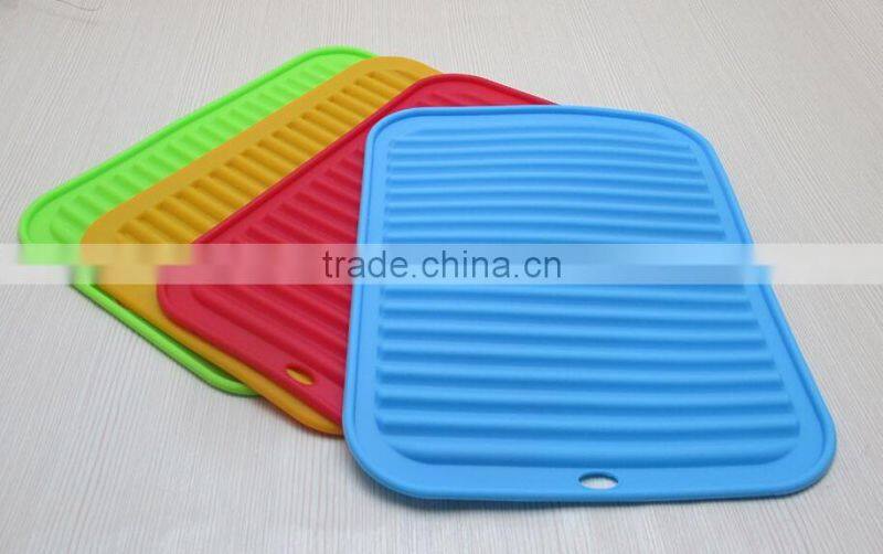 Wholesale silicone rubber dish drying mat & silicone sink mat
