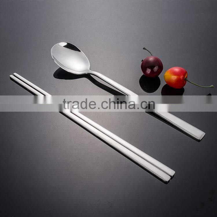 Korean stainless steel spoon and chopstick set,single sales is ok