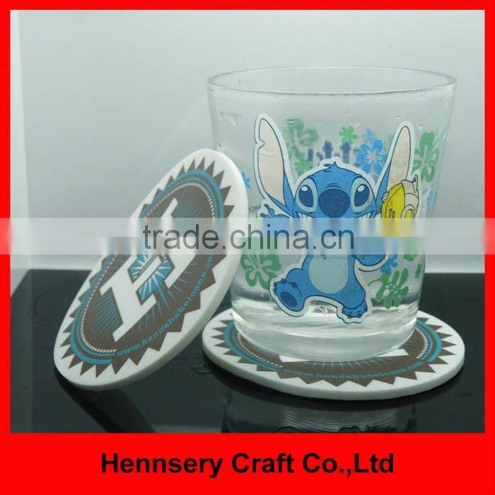 Fashion 3D 2D silicone rubber pvc poker coaster