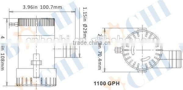 Marine Use 12V 24V DC Sewage Pump