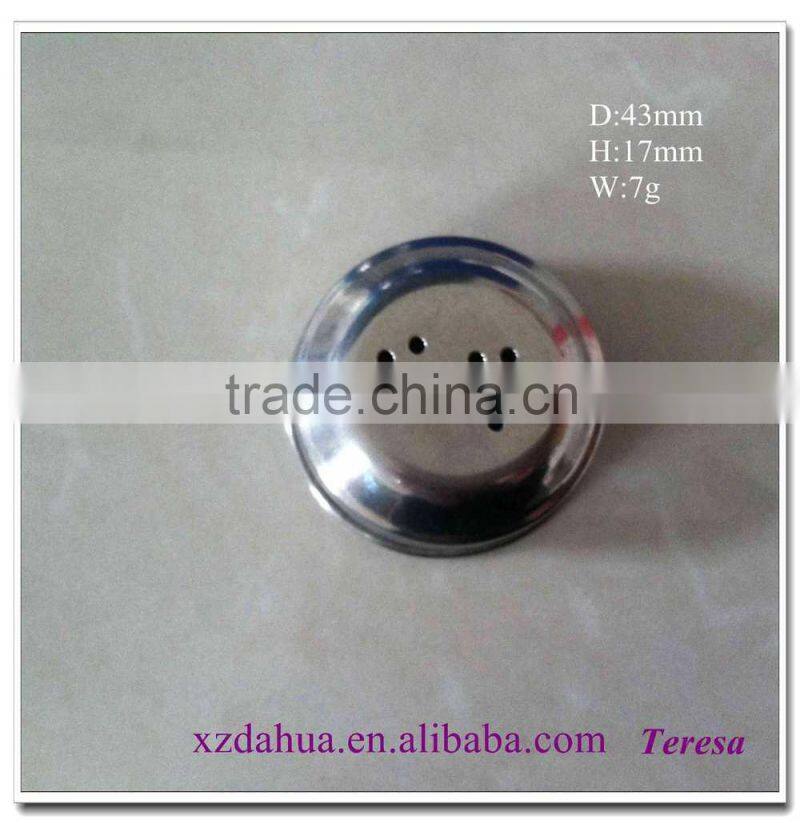 wholesale 43mm salt and pepper bottle shaker plastic lid
