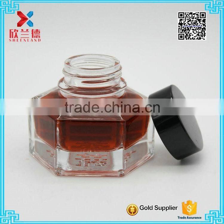 Best Quality 50ml glass ink screw clear bottle