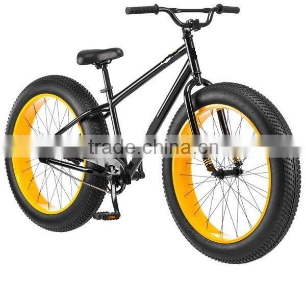 Black color steel frame fat tire bikes