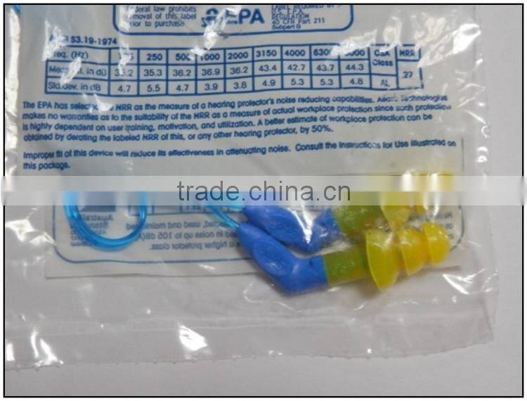 Industrial prevent noise 3M ear plug, polyurethane material 3M 340-8002 ear plug