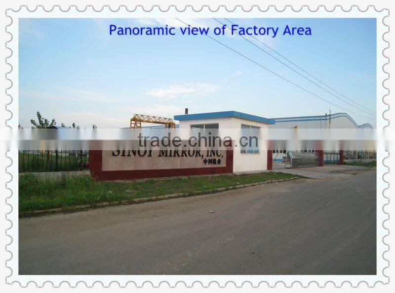 Float glass silver mirror made bathroom mirror, plane mirror