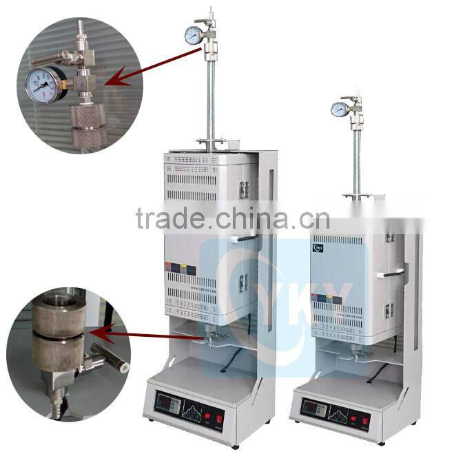 Laboratory high temperature tube furnace with turbo pump/high vacuum horizontal tube furnace
