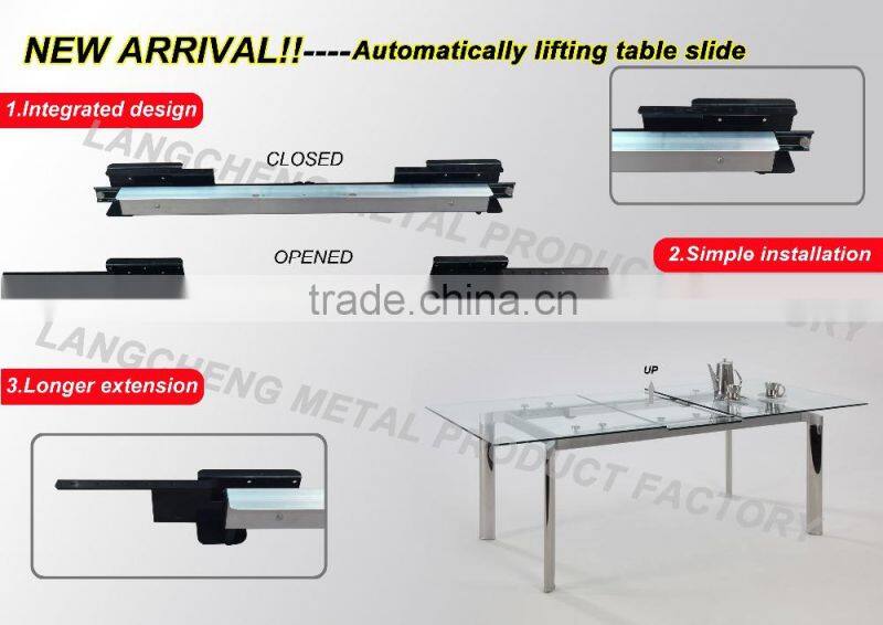 Integrated automatic lifting dinnin table slide(extension table mechanism)