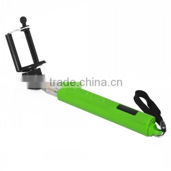 Extendable Handheld Selfie stick for camera & mobile phone, wireless bluetooth monopod for samsung for iphone
