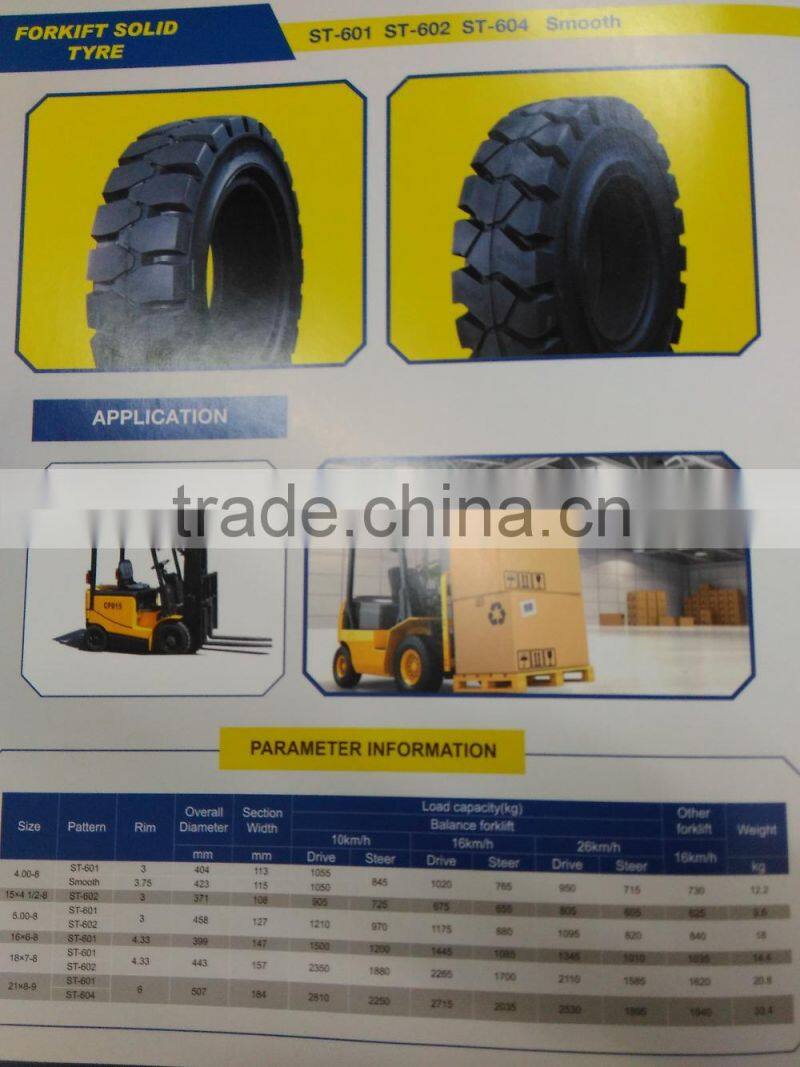 7.00-12 tire for forklift solid tyres