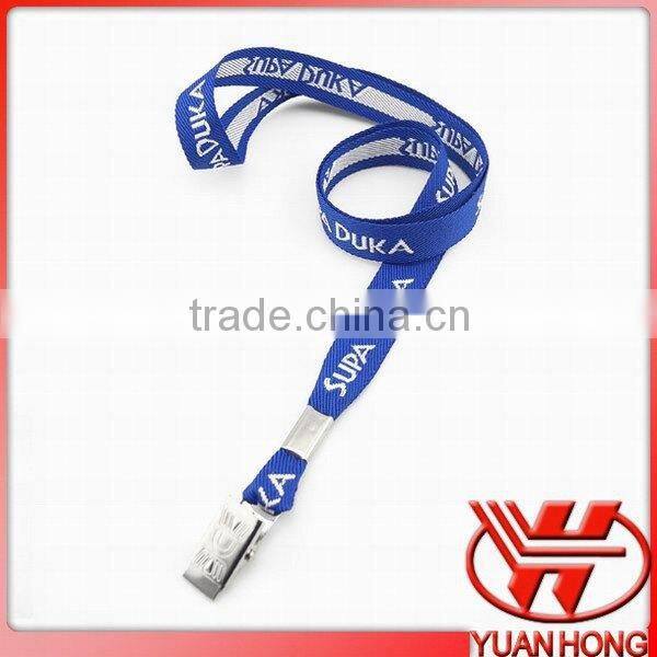 beautiful custom logo woven lanyards with clip