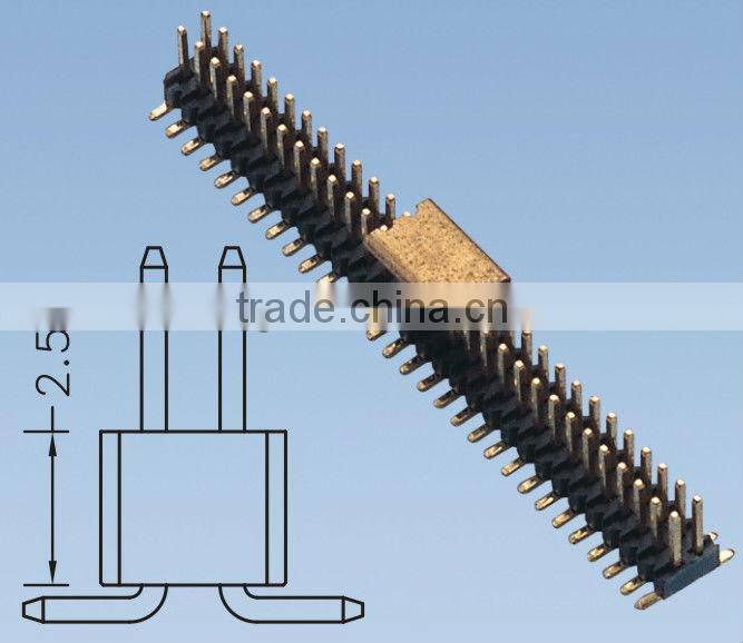 1.27mm SMT Type Double Row Pin Header H=2.5