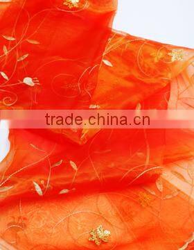 FDBL-6018 curtain fabric embroidery with sequin