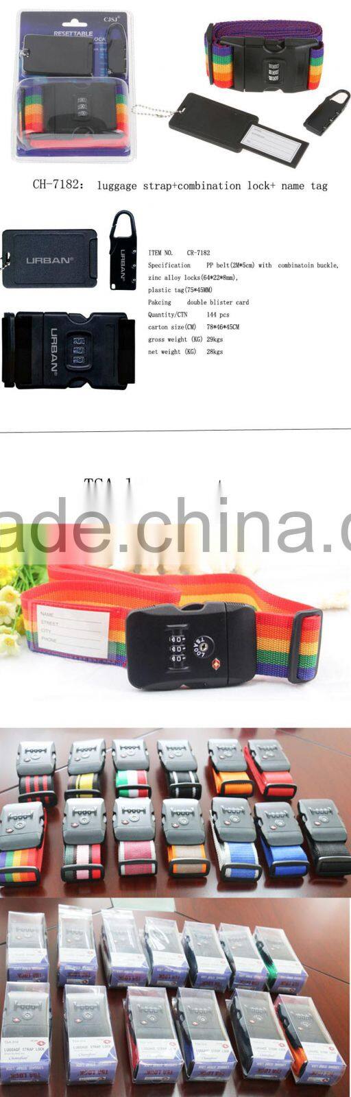 FACTORY TOP SELLING!! PP Personalized luggage TSA strap