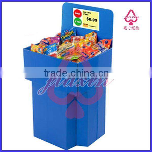 supermarket paper dump bin display unit/stand