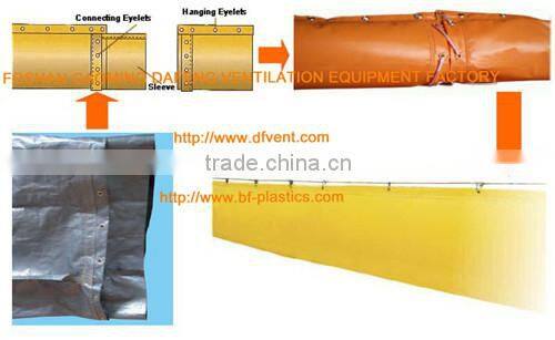 1000mm Semi rigid PVC flexible duct air duct mining duct