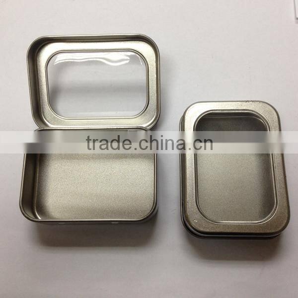 PVC window Package Metal Box, tin box manufacturer