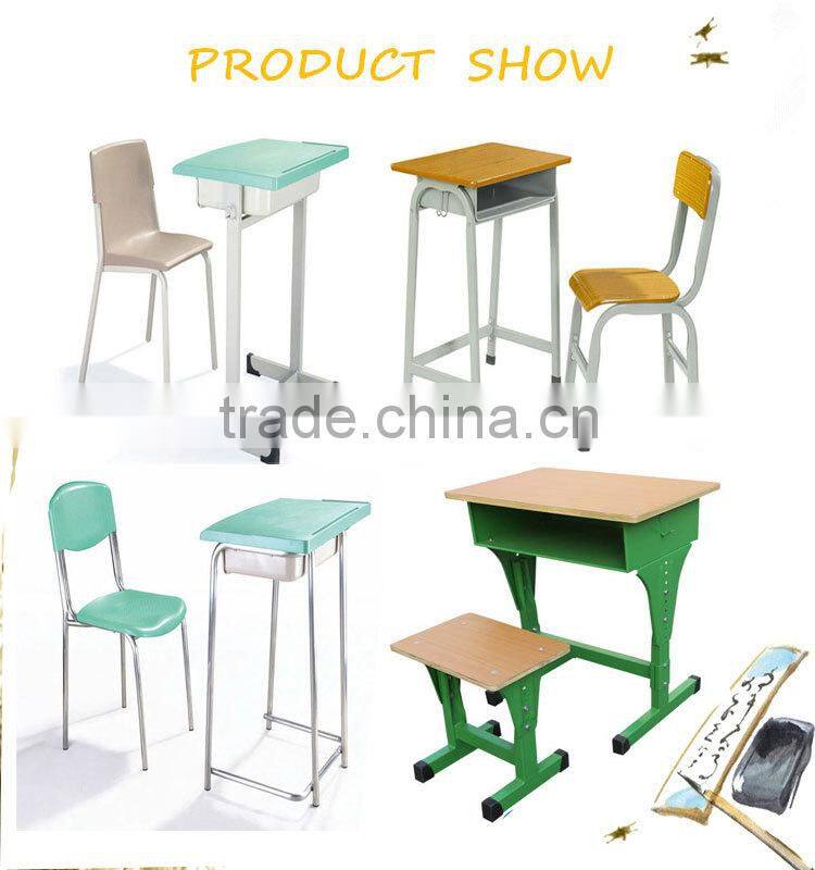 height adjustable office table desk metal school desk with chairs school furnture folding student chair desk