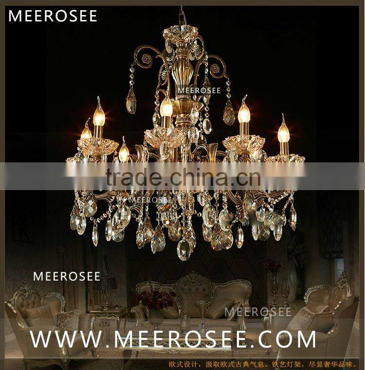 China Manufacturer Chandelier Warehouse Glass Lighting Global Crystal Light Modern MD3168