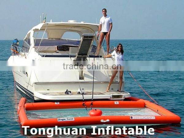 2016 Durable inflatable pool for yacht/ inflatable sea pool
