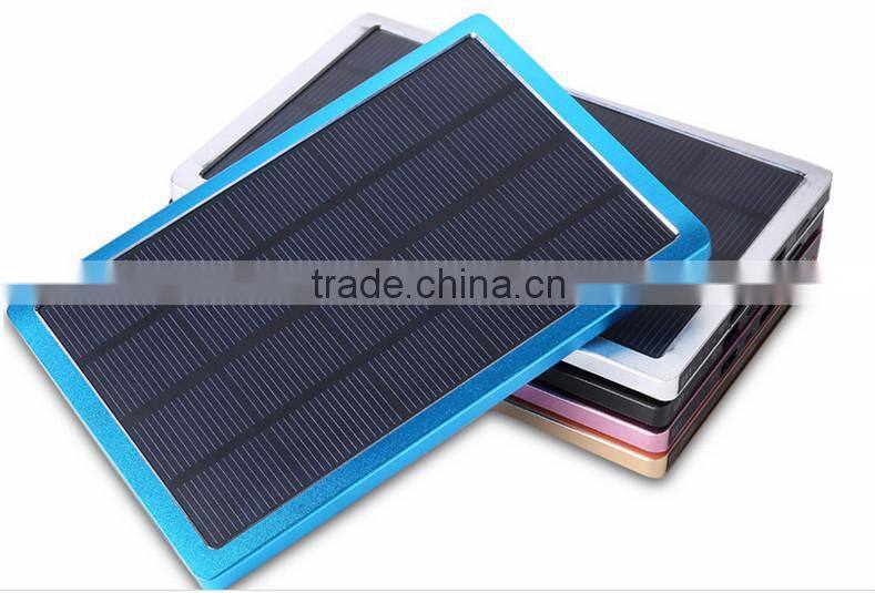 2015 newest 10000mah capacity solar power bank