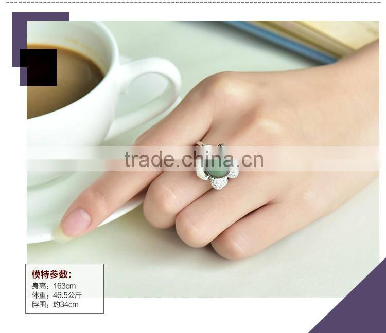 high luster 8-9mm black pearl ring designs for wholesale