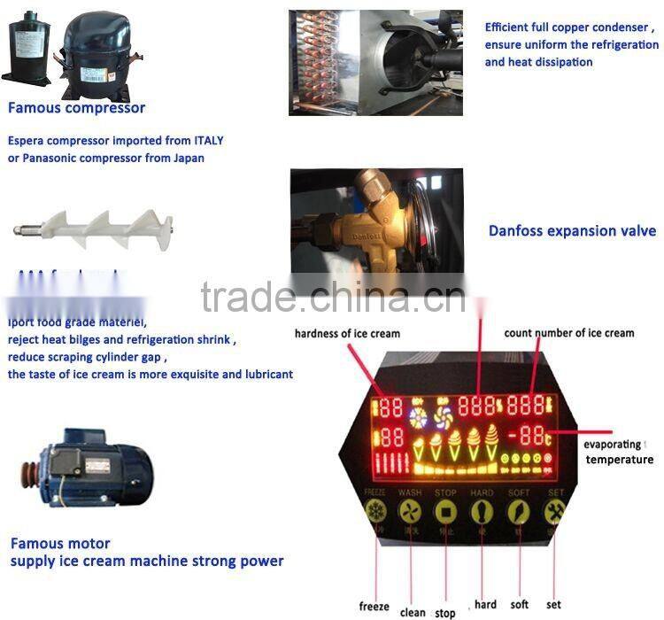 RB3020T-3 with CE certification of stainless steel automatic ice cream machine china