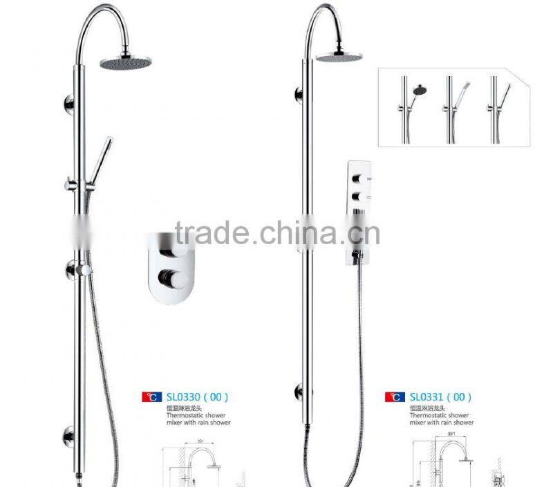 Dual Handle Thermostatic Shower Mixer Taps