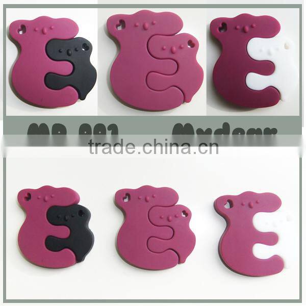 Food-safe Mom Nursing Chewable Jewelry Silicone Baby Teething Necklace Wholesale