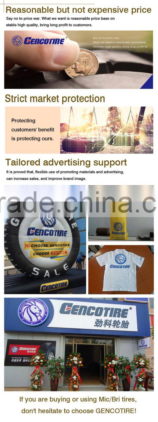 GENCOTIRE Truck Tyre/Tire 11.00R20