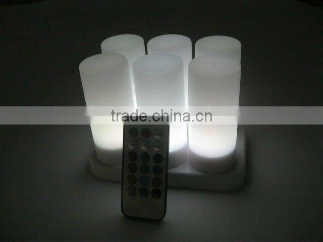 HOT SALE Rechargeable Led multicolor tealights with cups