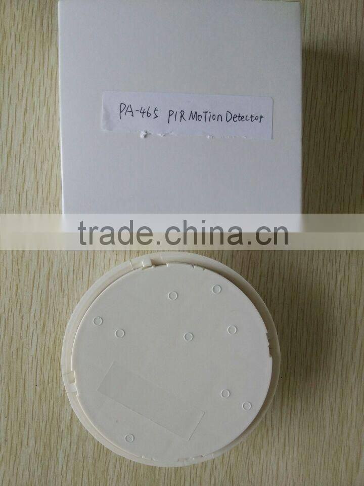 Ceiling dual optics PIR motion detector,detective diameter is 7M wide-angle 360