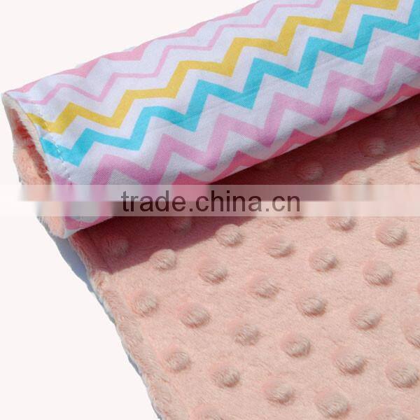 USA Fashion All Babies Love Security Cuddle Soft Chevron Pattern Lt Pink Cotton Burp Cloth