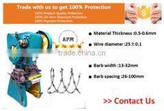 Hot selling china barbed wire machine with low price