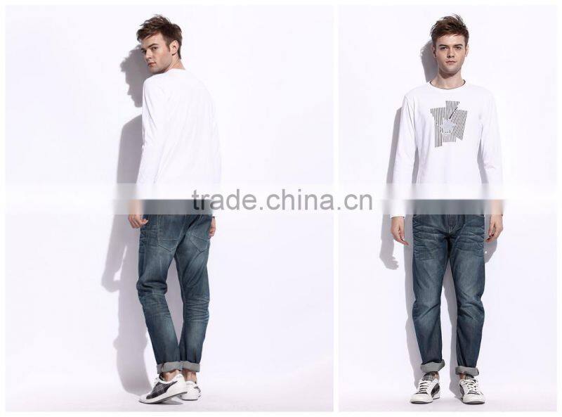 Custom Cheap Cotton Long Sleeves Mens T Shirts