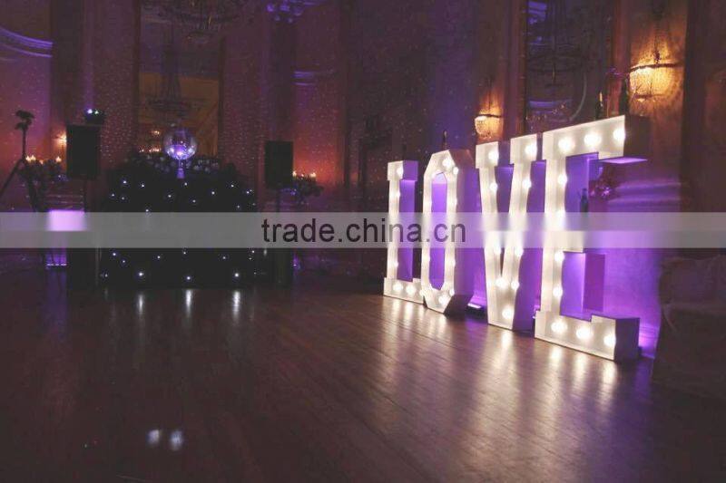 Romantic decorative wedding love letter light
