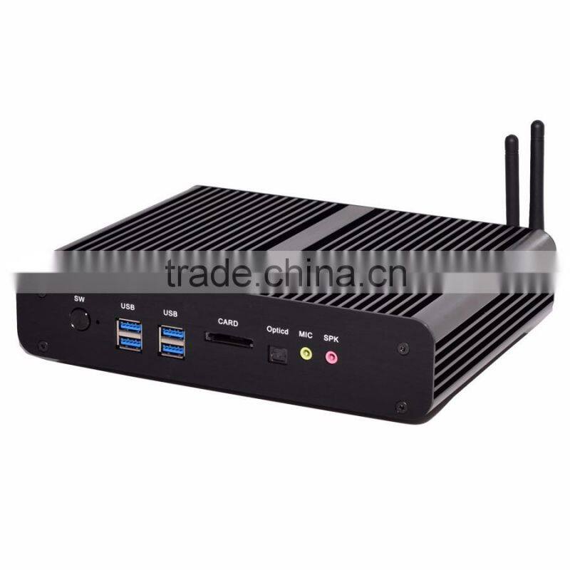 2016 best pc Intel Core i7-5650U Barebone Fanless mini PC i7 4M Cache up to 3.20 GHz support HD 4K resolution wifi