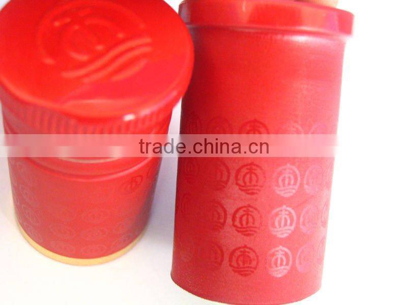 aluminium plasitc caps