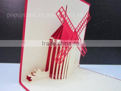 Building The windmill 3d pop up card