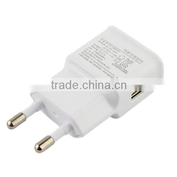 wholesale white colour 5V 2A charger for samsung note II Korean version