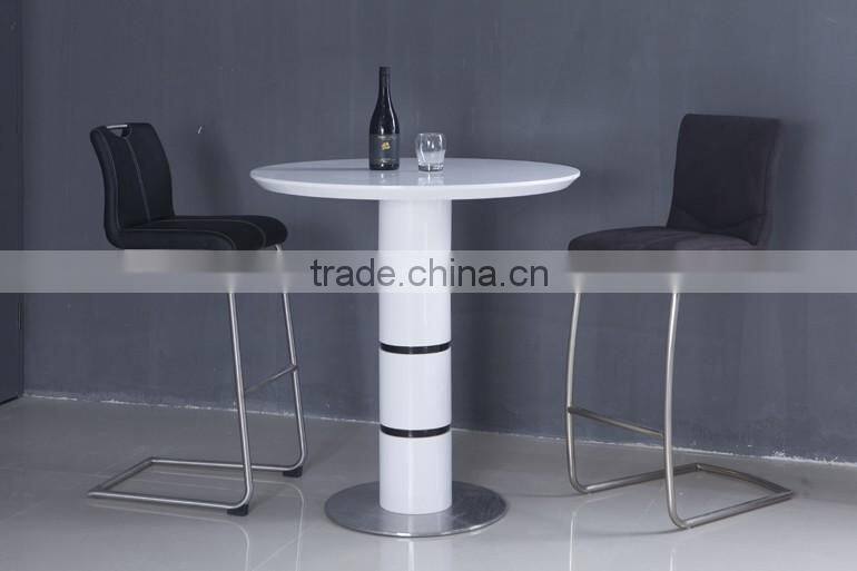 2016 High Gloss Round Bar Table Bar