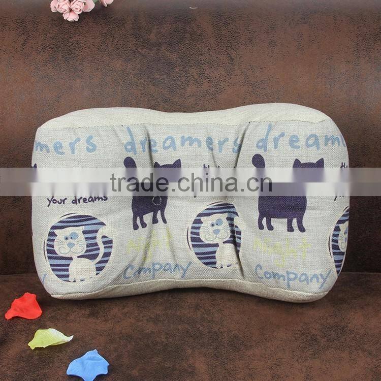 2015 new office pillow Cartoon cat waist cushion cover thicken Cotton and linen waist cushion
